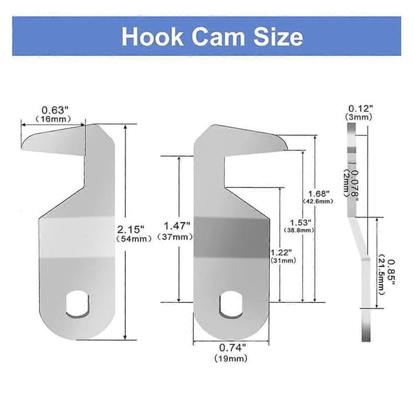 Toolbox Lock, 5/8 inch Cabinet Lock with Same Key, Toolbox Lock [DB] As Shown As Shown
