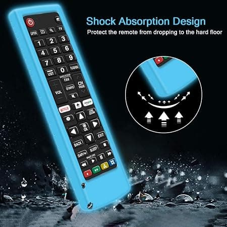 (Glow Blue) Skyddsfodral för LG AKB75095307 AKB75375604 AKB749