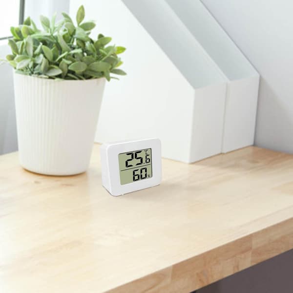 10 pcs LCD Digital Thermometer and Hygrometer, High Precision Digital Indoor Thermometer Hygrometer, Temperature and Humidity Meter