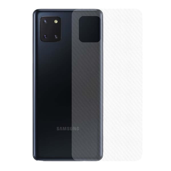 3-pack Galaxy Note 10 Lite Kolfiber Skal Skyddsfilm Baksida