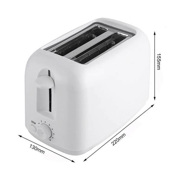 2-slice toaster, 8 rack positions, bun warmer, defrost function, lift function, automatic shut-off, white