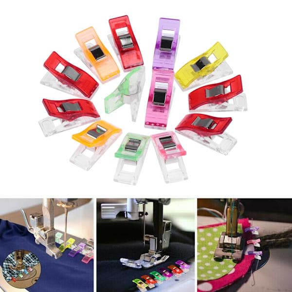 Syklämmor Klädnypsbindningsklämmor Patchwork