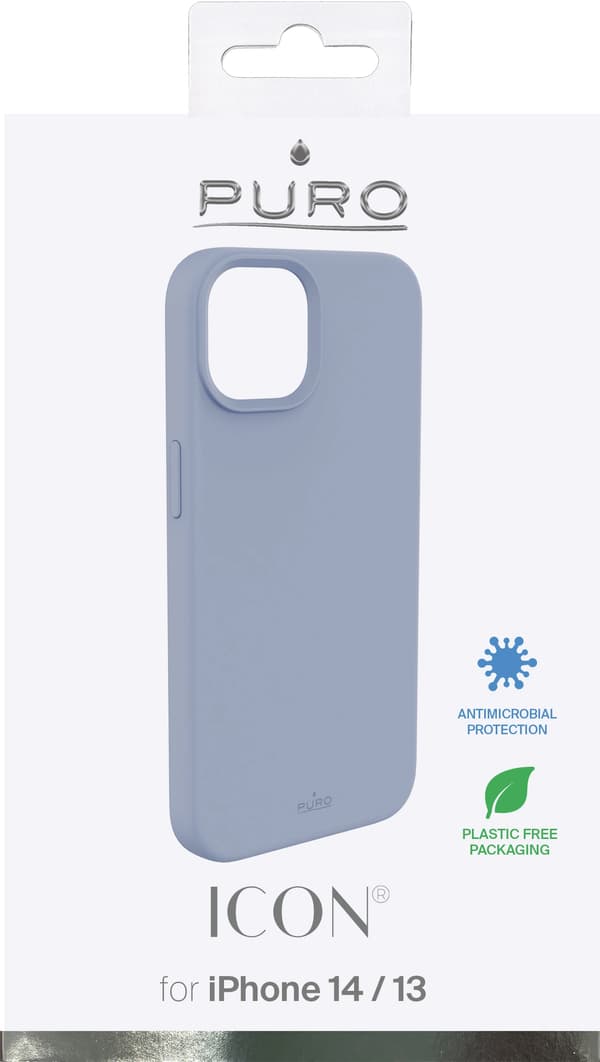 iPhone 13/14 Icon Cover, Lyseblå Ljusblå