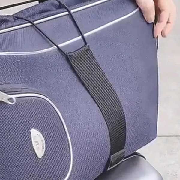 Elastic Luggage Strap - Bag Fixing Strap with Buckle - Flexible Elastic Strap for Easy Luggage Identification (46cm)
