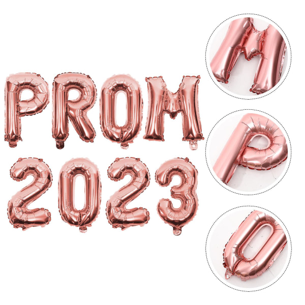 2 Sæt Graduation Prom Balloner Graduations Balloner Graduation Party Balloner Rose Guld 40CM Rose Gold 40CM