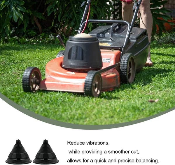 Lawn Mower Blade Balancer Abs Blade Sharpener Durable Mower Sharpener for Park Yard Lawn Mower (2pcs)