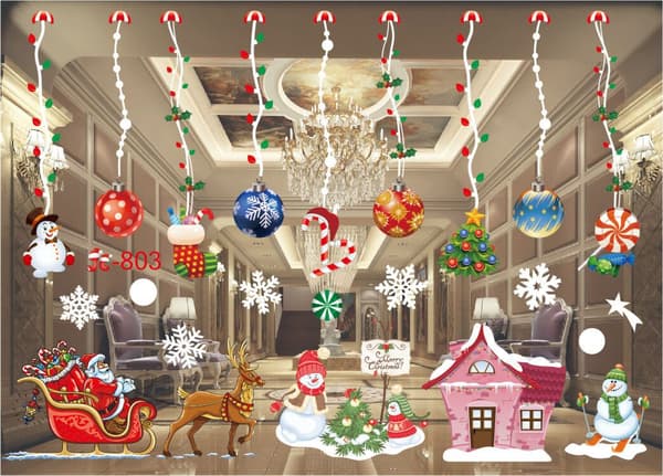 E-julemærker julevinduesmærker julemanden deco jul