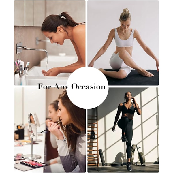 7 cm breda svarta pannband för kvinnor och män, 2-pack mode pannband för damhår, mjuka för smink, yoga, löpning, sport black*2