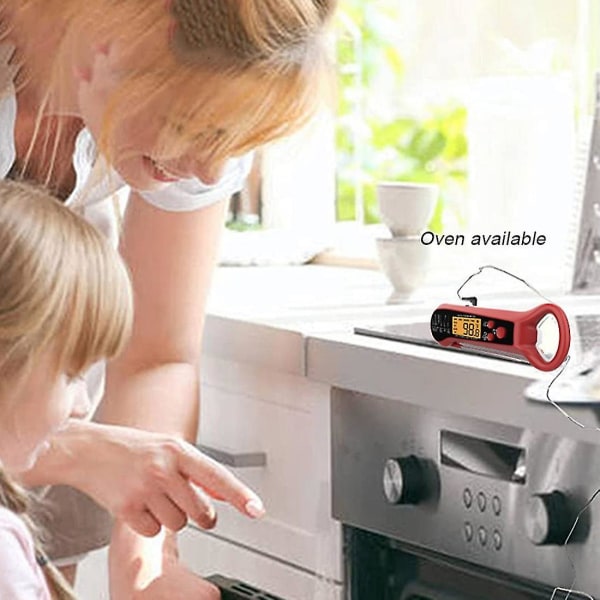 Digital köksmattermometer kompatibel med köttvatten Mjölk Matlagning Matsond BBQ Elektronisk ugnstermom