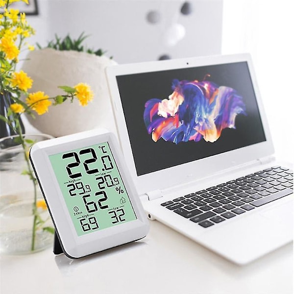 Digital Termometer Hygrometer, Inomhus Luftfuktighetsmätare, Hemtemperatur Termometer Sensor Mätare, Barnrum, Utomhus