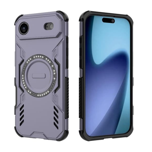 iPhone 17 Air Deksel med Butterfly Armor MagSafe Magnetisk Ring og Støtdempende Beskyttelse Rød R?d