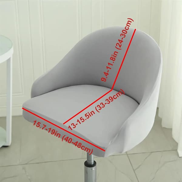 Bar Stool Covers Stretch Swivel Chair Covers with Back for Armchair Kitchen Island Geometric Pattern 4pcs Blue2 4pcs Blue2