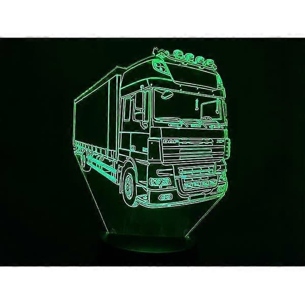 3D-lampe. Daf 19t Transportlastbil