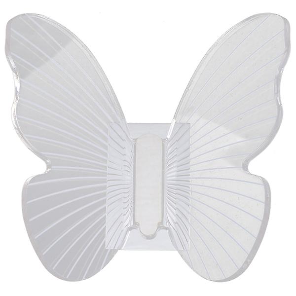 Akryl Fjärils Väggkrok Butterfly Vägghängare Dekorativ Väggkrok KlädkrokTransparent10x10,5x5 Transparent 10x10.5x5cm