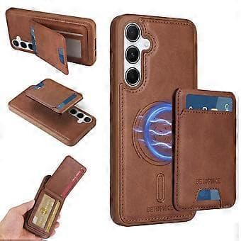 Kompatibelt med Galaxy A55 5G Mobilskal Brun Brown