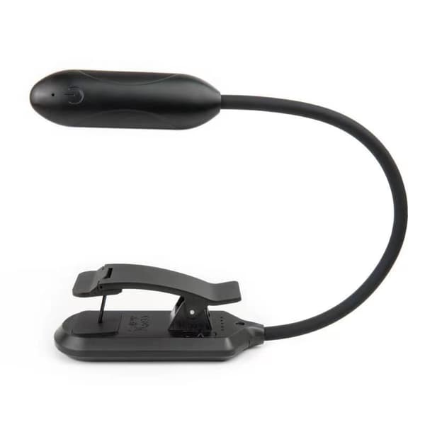 Boklampe med 3 lysfarger og dimmer / Oppladbar leselampe