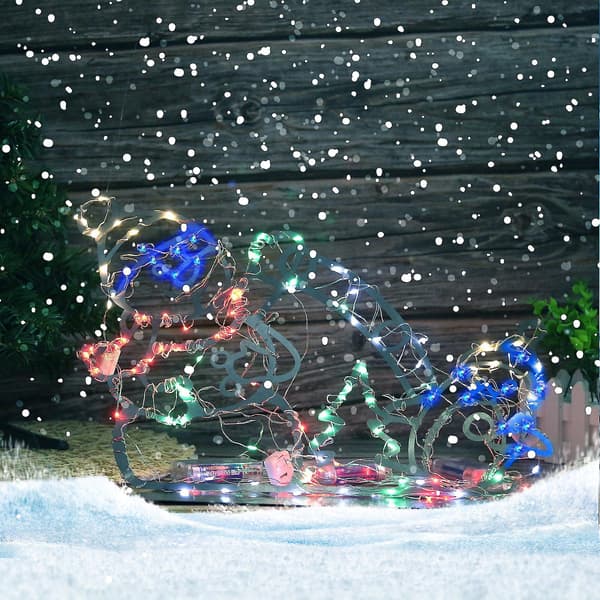 DIY Jultomte Utomhus Trädgård Snö Glödande Dekorativ Gårdsskylt