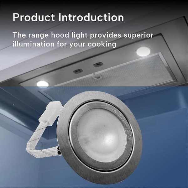 Belysning 12v 20w halogen innfelt downlight krom varmhvit lavspenning (Driver kreves)