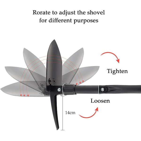Folding Military Shovel with Axe and Saw for Camping