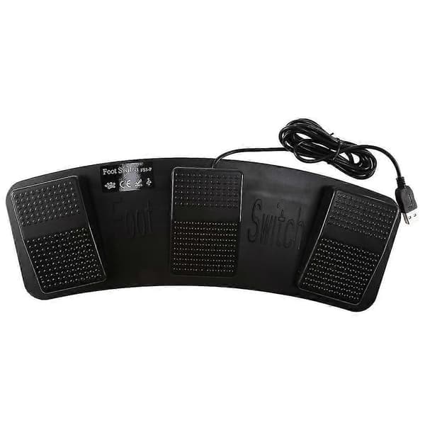 Fs3-p USB Triple Foot Pedal Control Keyboard Mouse 3 Pedals Simulate Any Key On Keyboard Com