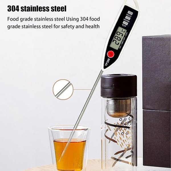 Termograf, termometer, vanntett, umiddelbar avlesning, for matlagings- og baketemperaturer
