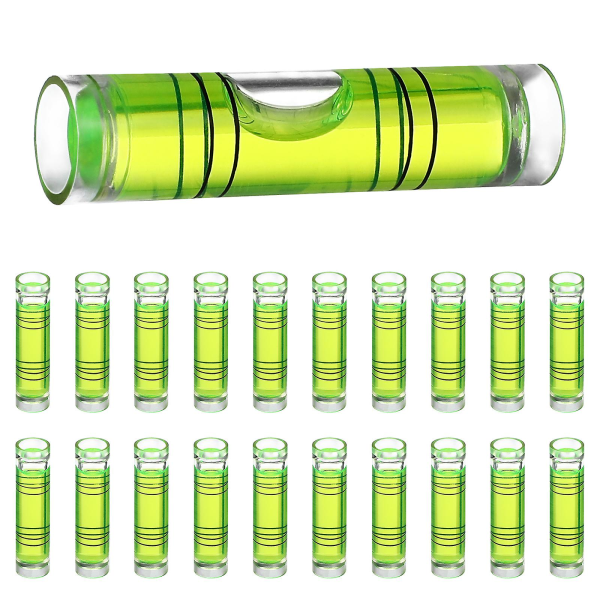 50 st Små horisontella linjaler Små bubbla nivåer Högprecisionsmätinstrument Ljusgrön3,95X0,95X0,95cm Light Green 3.95X0.95X0.95cm