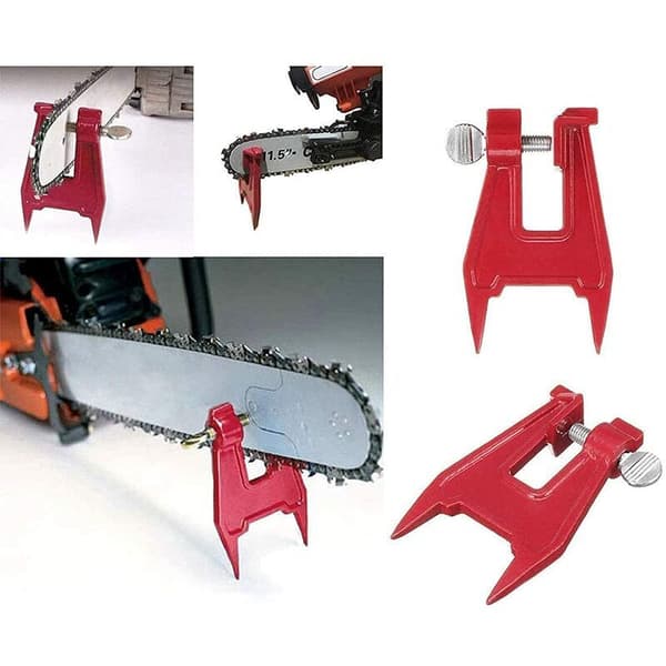 Universal Chainsaw Sharpening Kit, File Set for Sharpening Chains, Made with Files, Wooden Handle and a Gauge