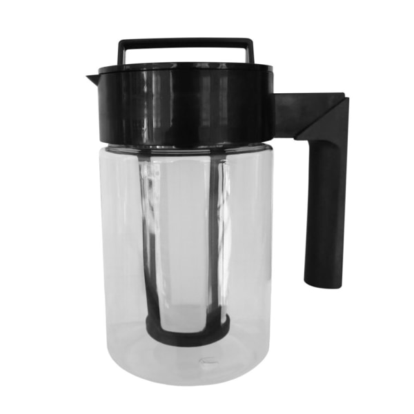 Lyx kallbryggd kaffemaskin med svart lock, 900ML, svart