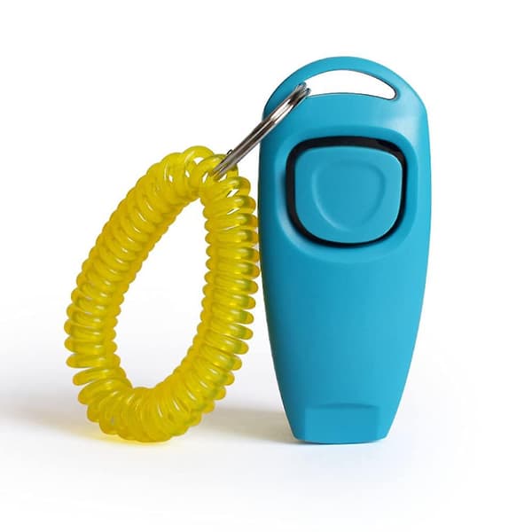 2 st Dog Training Clicker 2 i 1 Visselpipa och klicker Husdjursträningsverktyg med handledsrem Nyckelring