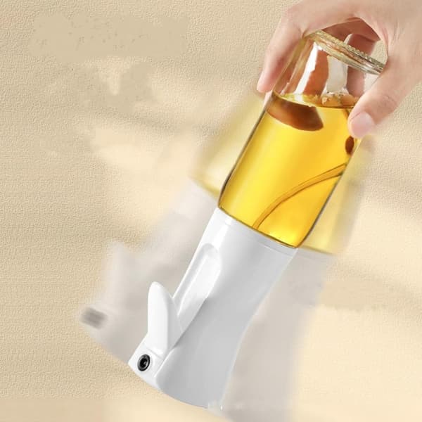 wxsp 1 Oliesprayflaske - Sort Glas Olivenoliespray til Køkken -