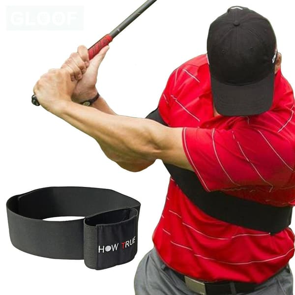 Golf Swing Posture Corrector Belt Arm Alignment Trainer Waist Support Training Aid