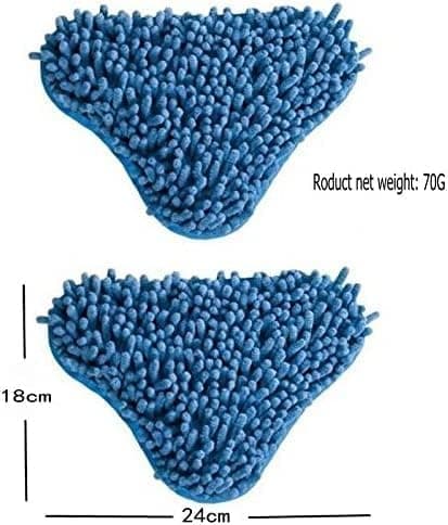 3 stk H2O Dampmopp X5 Pader Korallblå Chenille H20 Kompatibel Erstatning Vaskbar