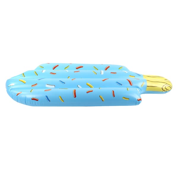 Inflatable PVC Ice Cream Float Summer Pool Floating Lounger Bed Age 6 Plus Blue Ice Cream Float