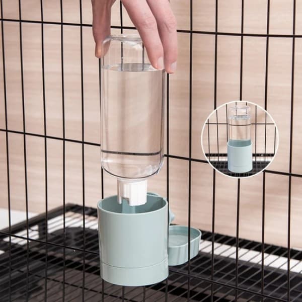 1 pc Self-hanging Bowl for Pet Feeding Cage Water Bottle Dispenser