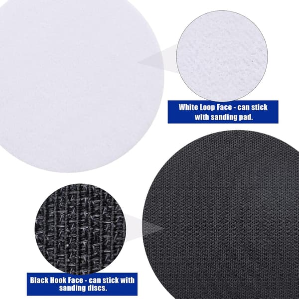 KGOJDYNFYSL 6-pak interfacepuder, 5 tommer velcro blød densitet svampepude bufferunderlag, skumslibeinterfacepuder til orbital
