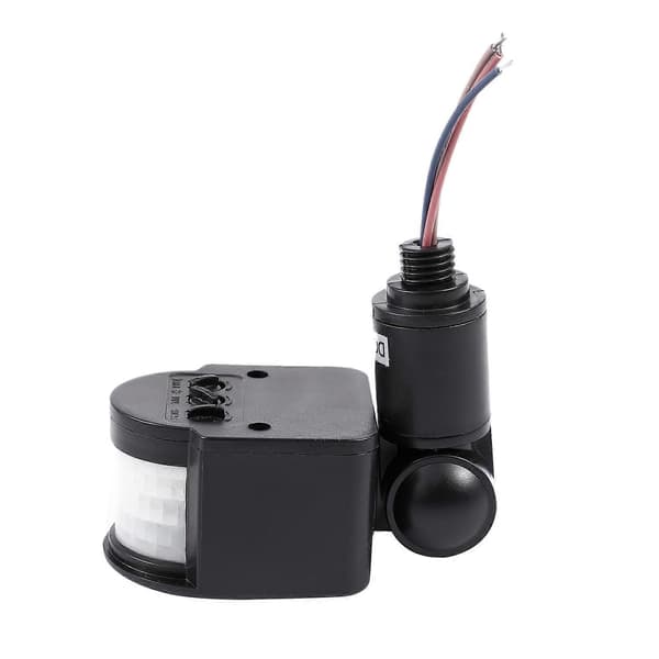 Outdoor 12V DC Automatic Infrared PIR Motion Sensor Switch for LED Light, Black