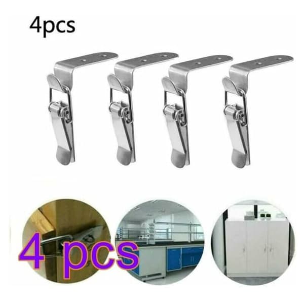 4 pcs Toggle Latch, Lever Latch, Spring Latch, Stainless Steel Toggle Latch for Toolbox, Lever