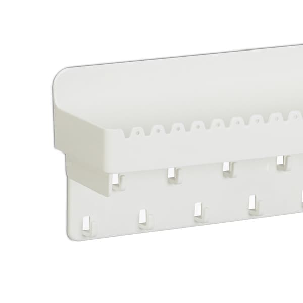White Self-Adhesive Jewelry Holder with Shelf