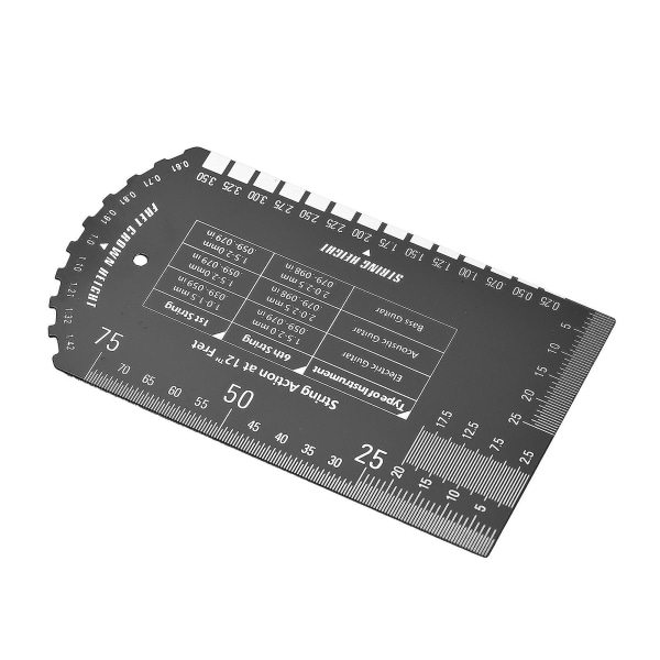 Barokk Gauge Strengeaktionsmåler Lommestørrelse Båndmåler Kompatibel Med Elektrisk Bass Akustisk Gitar