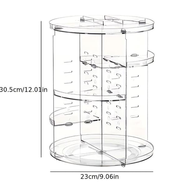 UNIQ 360-degree Rotating Makeup Storage Organizer - Clear Storage Solution