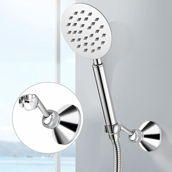 Chrome Plated Adjustable Shower Head Holder for Standard Shower