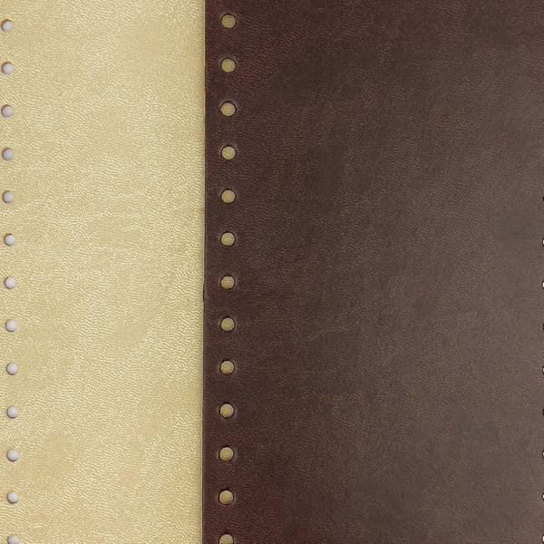 2 stk, beige+brun-PU håndtaske bund taske bund DIY håndlavet tilbehør