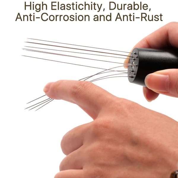 Coffee Stirrer Tamper Distributor WDT Tool Espresso Needle Stirrer Stirring Tool with Stand