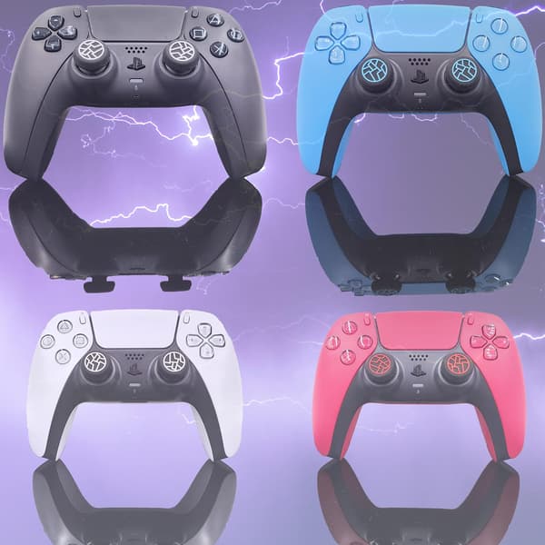 4 Thunder Caps Tilbehør Tommelgrep PS4 PS5 Tilbehør for PS5 Kontroller PS5 Kontroller Spak Joystick Silikontupper for Xbox Series PS5 PS4 Cont