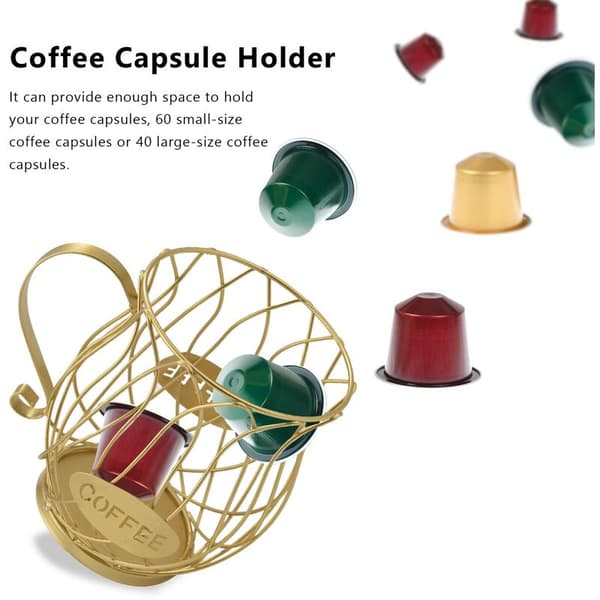 Coffee Capsule Storage Basket, Kitchen Countertop Storage Holder for , , Dolce-Gusto