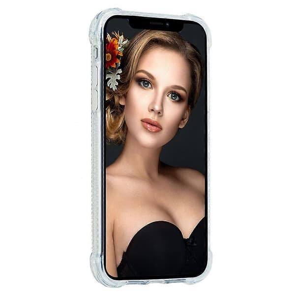 For iPhone 15 Kvikksand Glitter Paljetter Deksel TPU Støtsikkert Bakside - Lilla