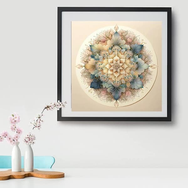 2 stk Diamantmaleri Kit til Voksne, Mandala DIY 5D Diamantkunst Kit til Børn Diamantpunkter til Voksne Udsalg Fuld