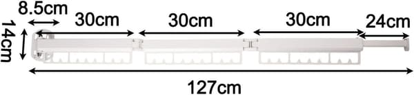 Torkställning Design Stark Kapacitet Maximal Effektivitet (I - I Vikbar Väggkläder Infällbar med Last för vit) vit I white