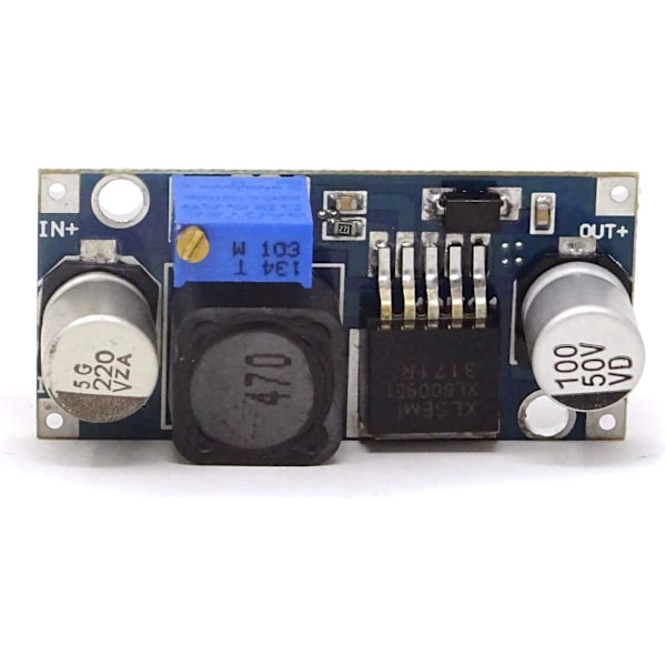 2 STK DC-DC Step-up Modul XL6009 DC til Input 3V-32V Output 5V-35V Boost Konverter - 2 STK