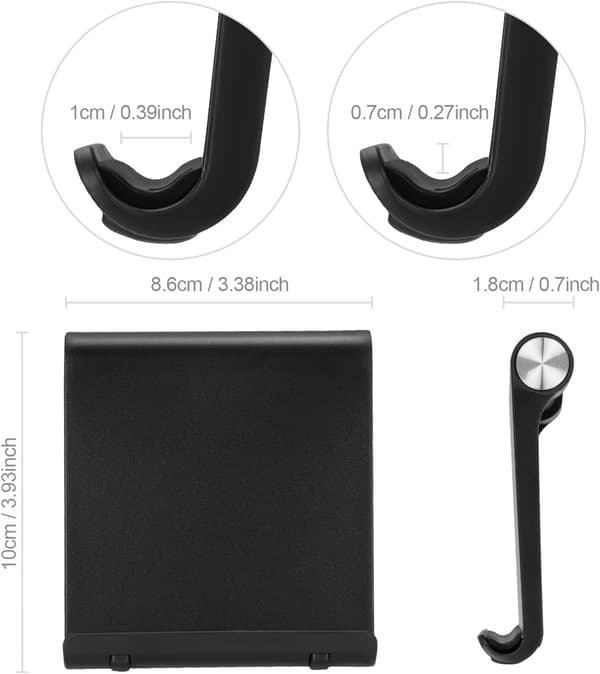 PREMIUM telefonholder, foldbart justerbart telefonstativ til bord, skrivebord, praktisk telefonholder, tabletstativ, kompatibel med